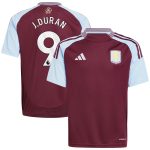 aston villa adidas home shirt 2024-25 – kids with j.duran 9 printing Collection | Aston Villa Jerseys for True Fans
