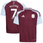 aston villa adidas home shirt 2024-25 – kids with john mcginn 7 printing Collection | Aston Villa Jerseys for True Fans