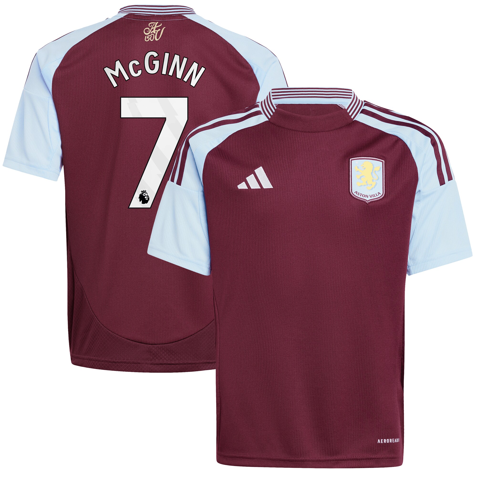 aston villa adidas home shirt 2024-25 – kids with john mcginn 7 printing Collection | Aston Villa Jerseys for True Fans