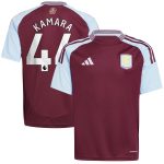 aston villa adidas home shirt 2024-25 – kids with kamara 44 printing Collection | Aston Villa Jerseys for True Fans