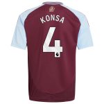 aston villa adidas home shirt 2024-25 – kids with konsa 4 printing Collection | Aston Villa Jerseys for True Fans