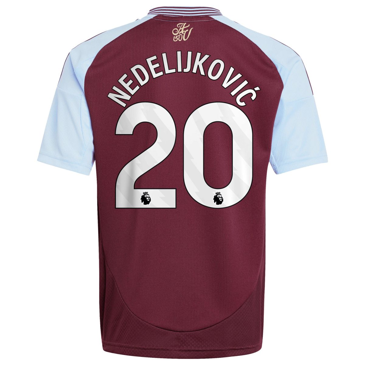 aston villa adidas home shirt 2024-25 – kids with nedeljković 20 printing Collection | Aston Villa Jerseys for True Fans