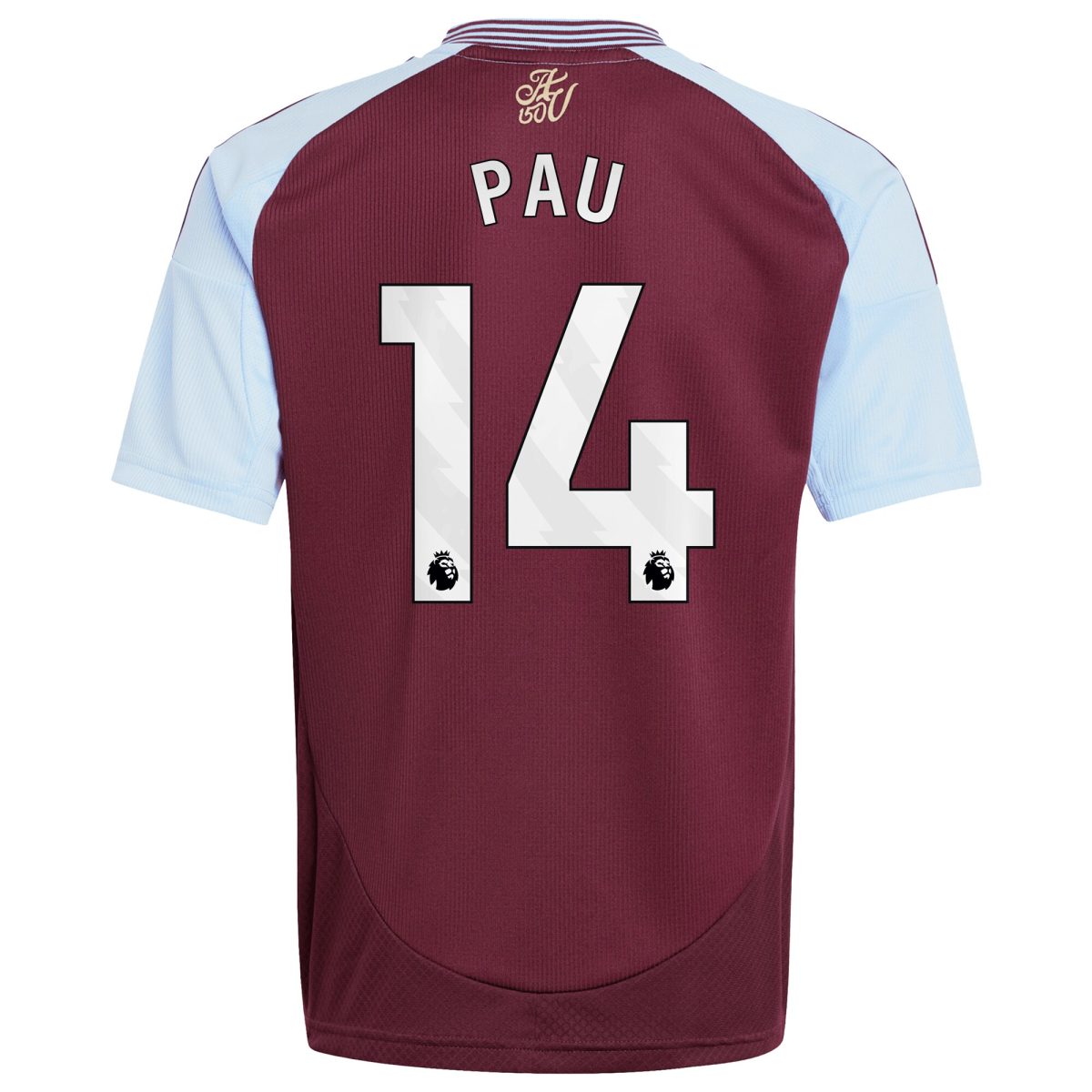 aston villa adidas home shirt 2024-25 – kids with pau 14 printing Collection | Aston Villa Jerseys for True Fans