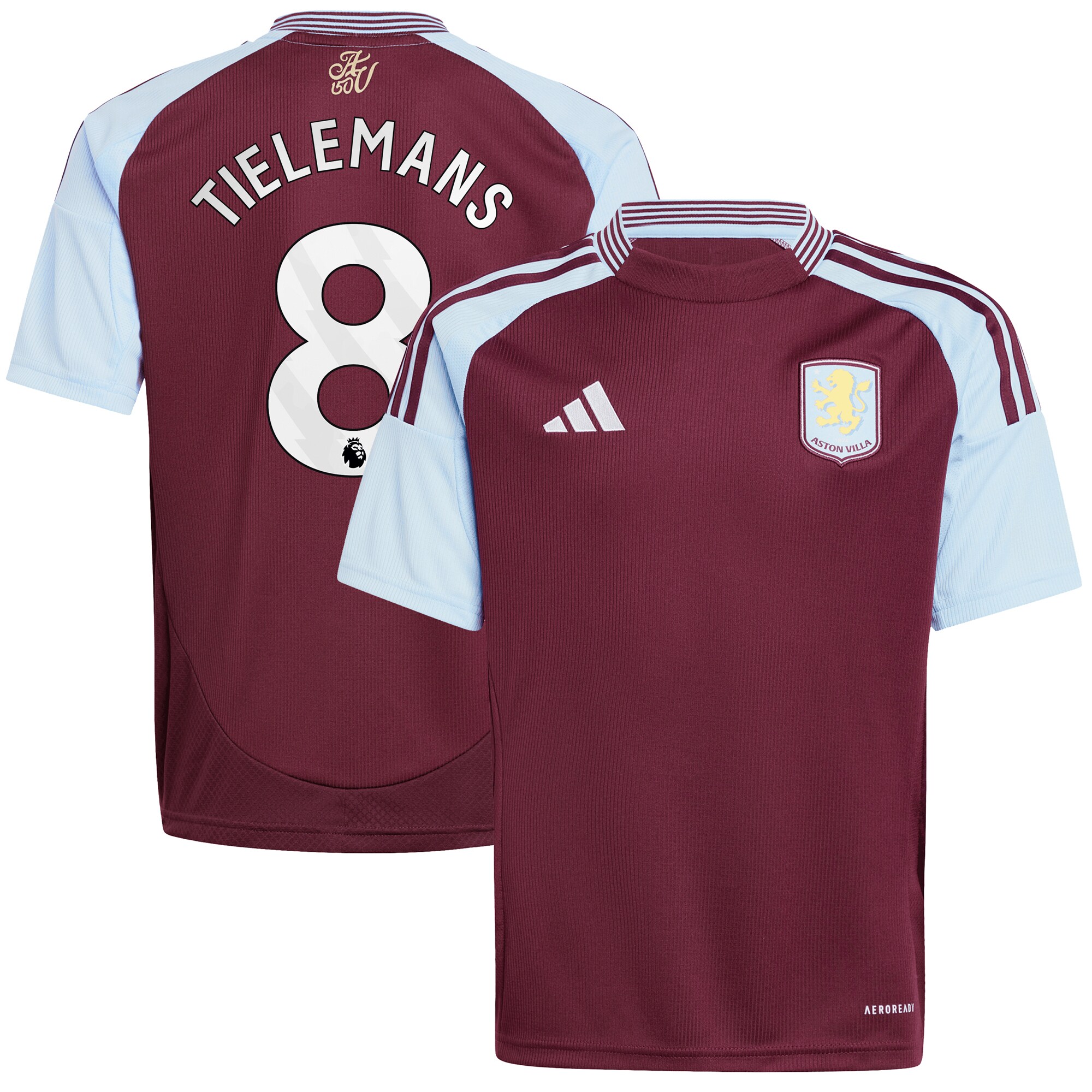 aston villa adidas home shirt 2024-25 – kids with tielemans 8 printing Collection | Aston Villa Jerseys for True Fans