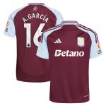 aston villa adidas home shirt 2024-25 with a.garcía 16 printing Collection | Aston Villa Jerseys for True Fans