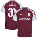 aston villa adidas home shirt 2024-25 with bailey 31 cup printing Collection | Aston Villa Jerseys for True Fans