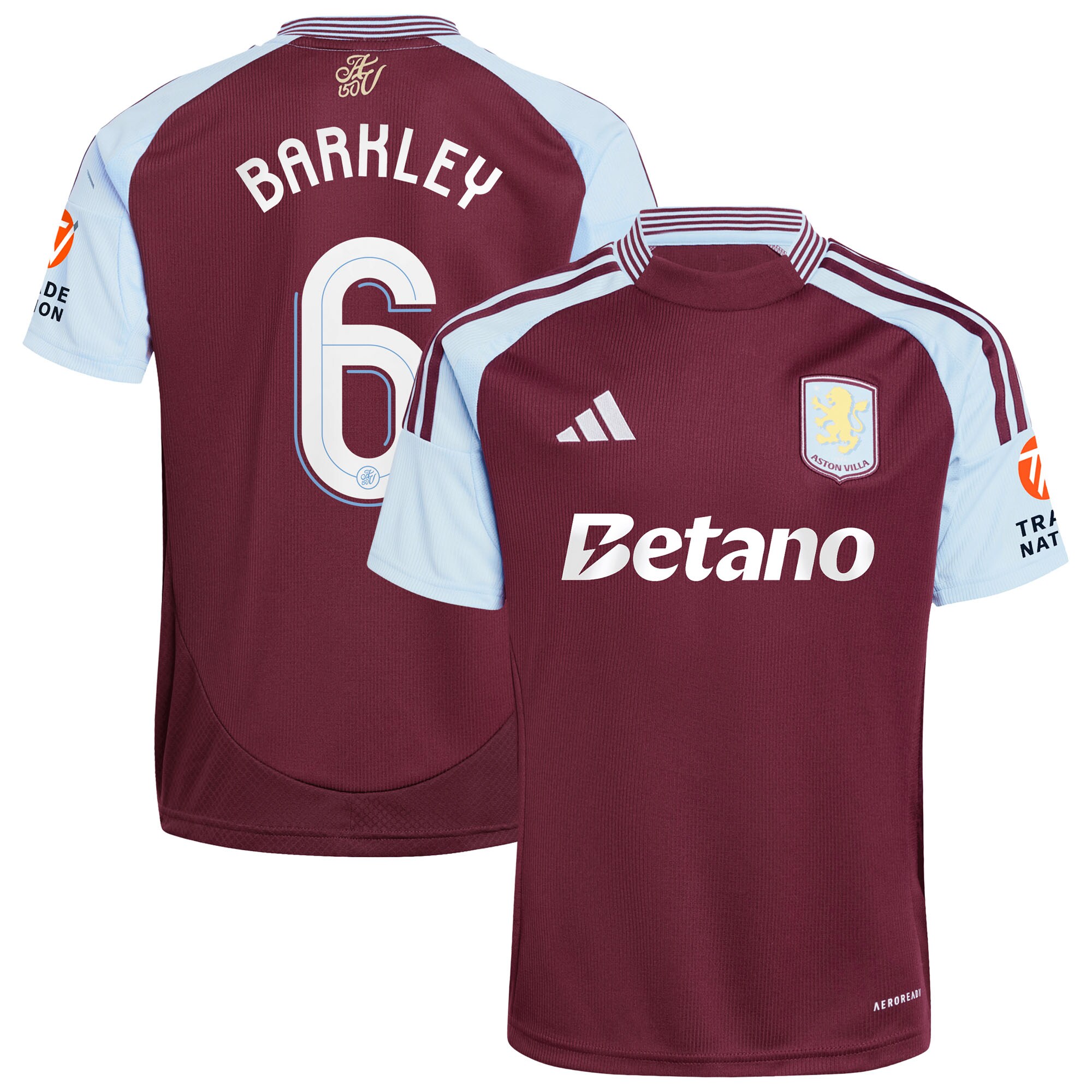 aston villa adidas home shirt 2024-25 with barkley 6 cup printing Collection | Aston Villa Jerseys for True Fans