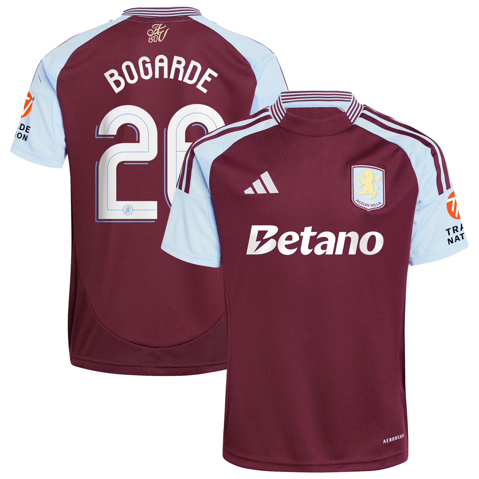 aston villa adidas home shirt 2024-25 with bogarde 26 cup printing Collection | Aston Villa Jerseys for True Fans