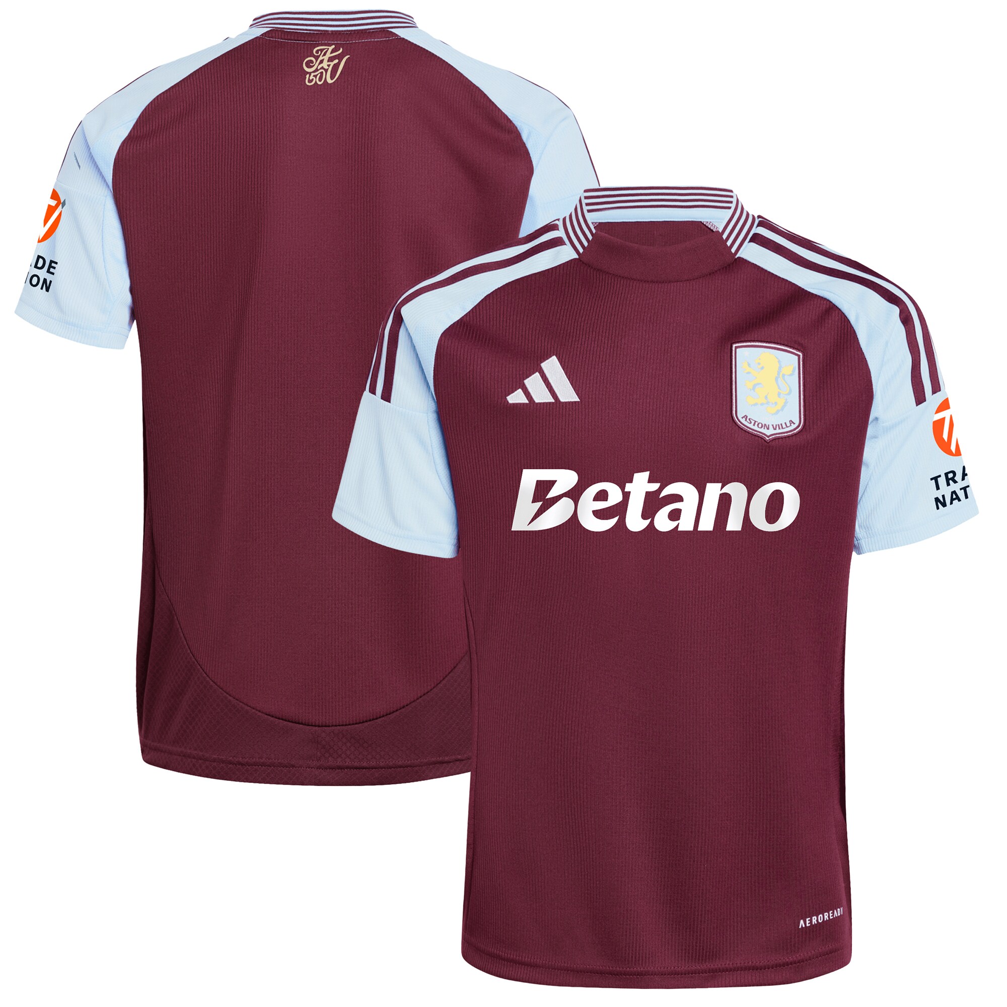 aston villa adidas home shirt 2024-25 with custom printing Collection | Aston Villa Jerseys for True Fans