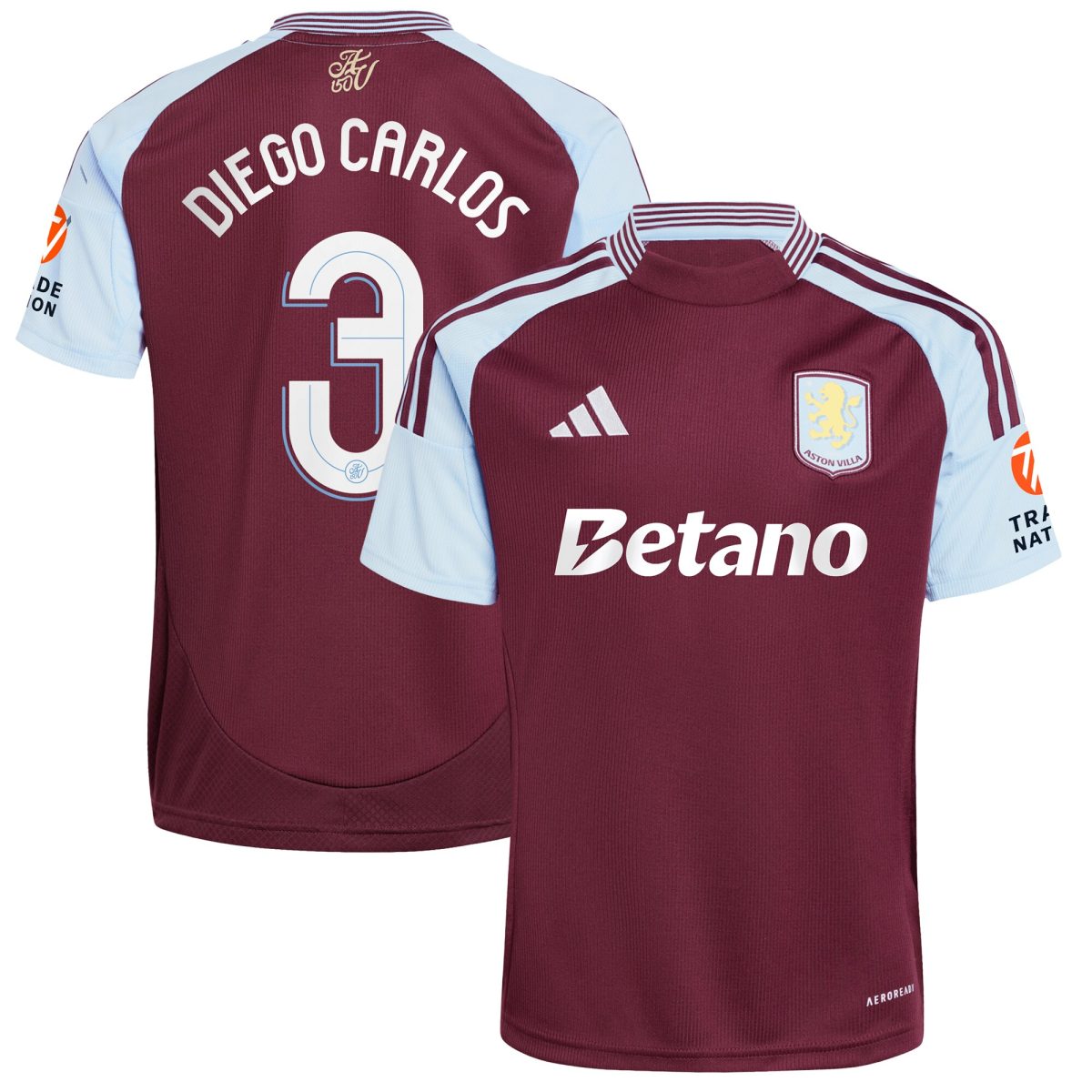 aston villa adidas home shirt 2024-25 with diego carlos 3 cup printing Collection | Aston Villa Jerseys for True Fans