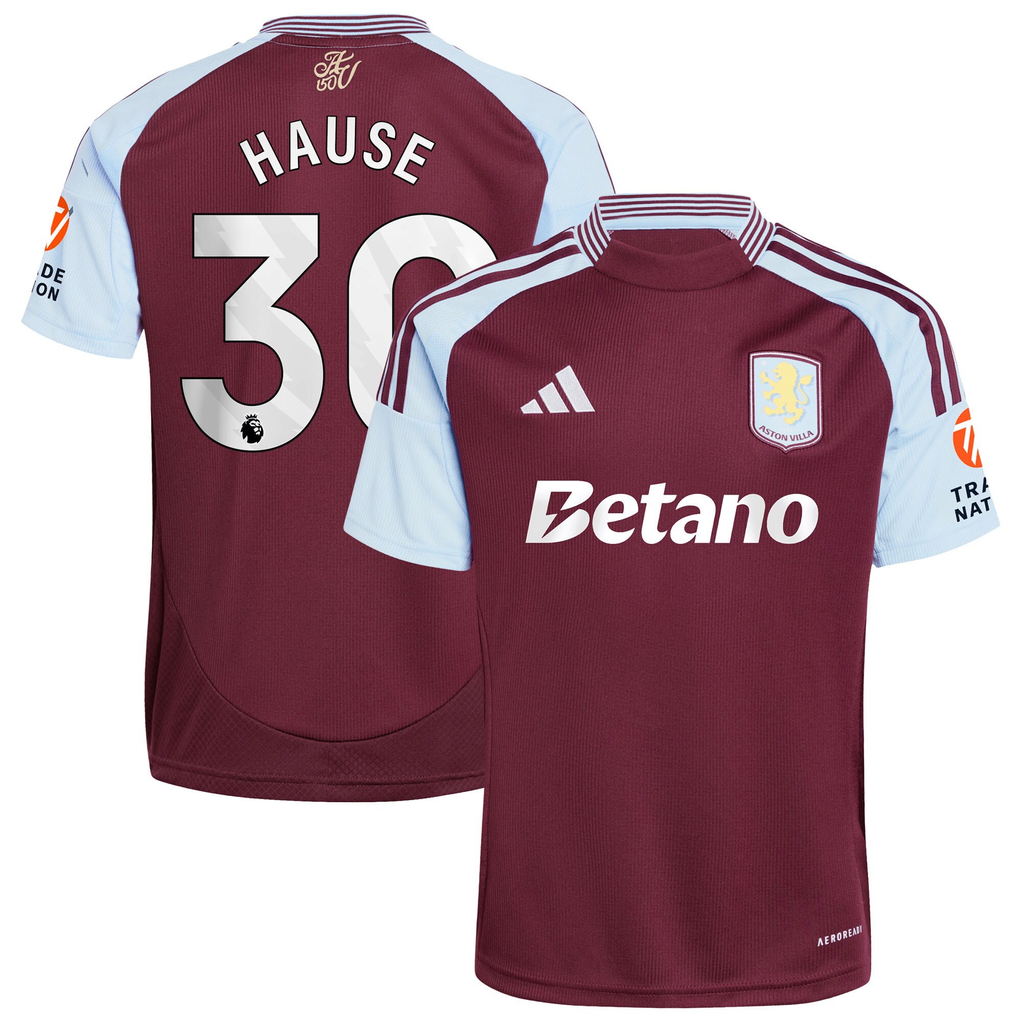 aston villa adidas home shirt 2024-25 with hause 30 printing Collection | Aston Villa Jerseys for True Fans