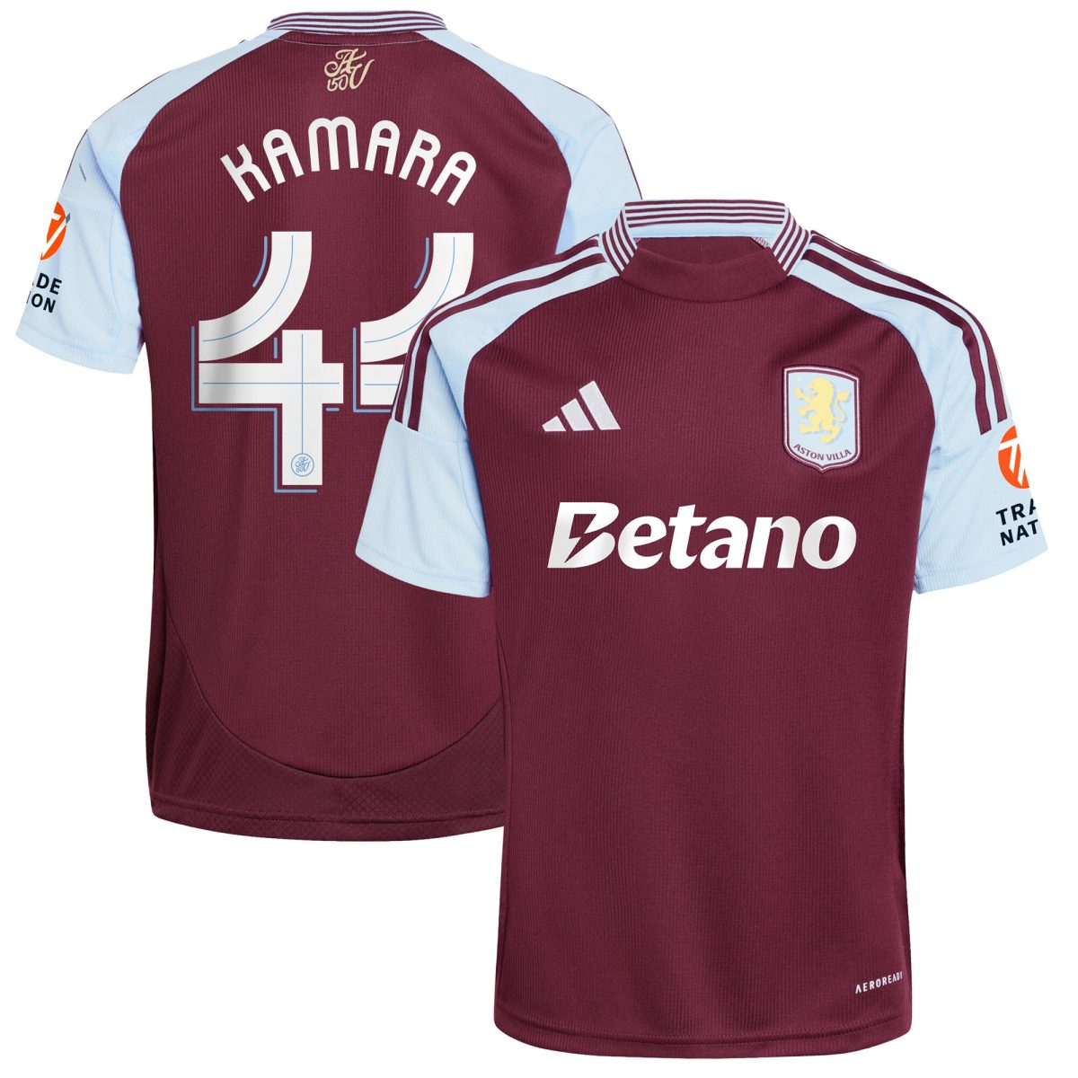 aston villa adidas home shirt 2024-25 with kamara 44 cup printing Collection | Aston Villa Jerseys for True Fans