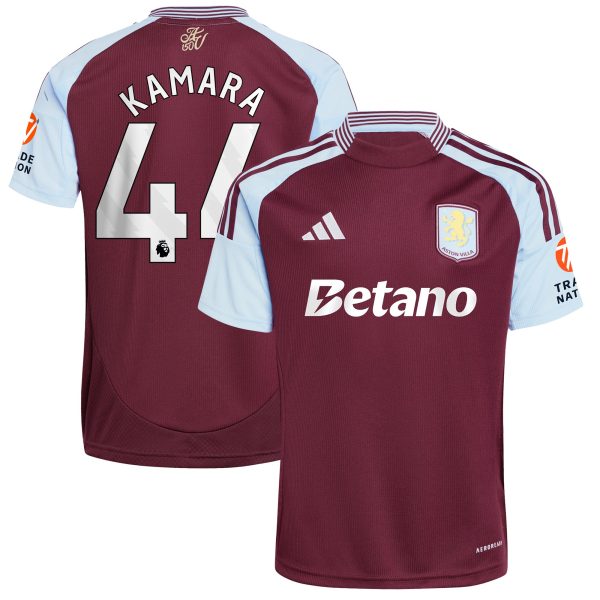 aston villa adidas home shirt 2024-25 with kamara 44 printing Collection | Aston Villa Jerseys for True Fans