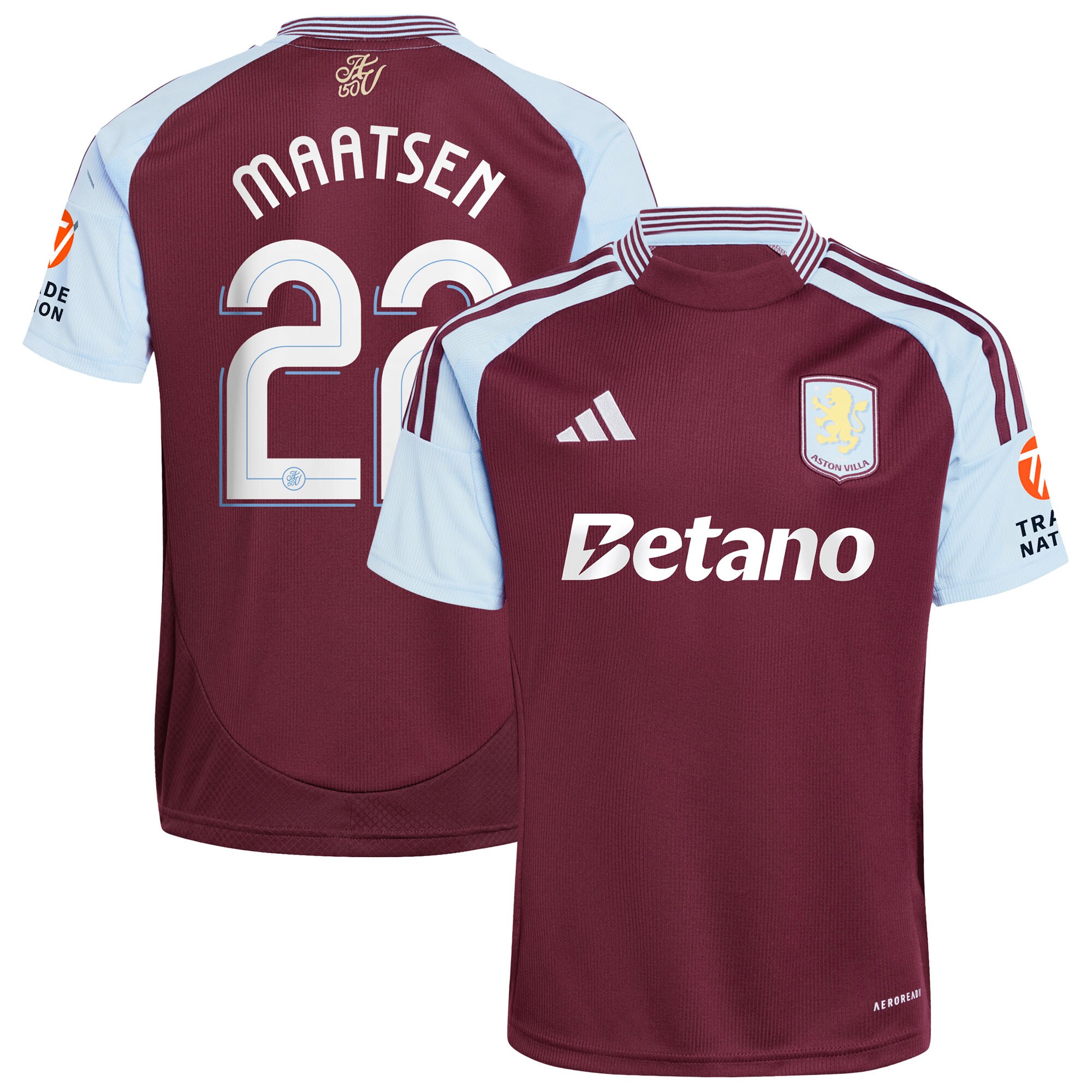aston villa adidas home shirt 2024-25 with maatsen 22 cup printing Collection | Aston Villa Jerseys for True Fans