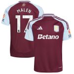 aston villa adidas home shirt 2024-25 with malen 17 printing Collection | Aston Villa Jerseys for True Fans