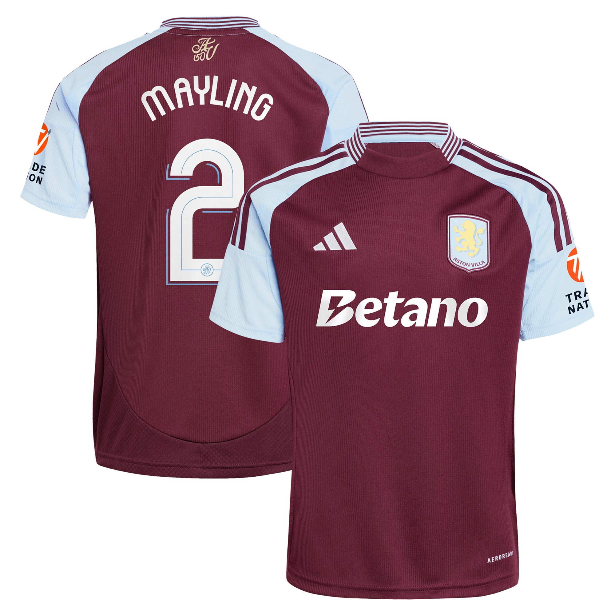 aston villa adidas home shirt 2024-25 with mayling 2 cup printing Collection | Aston Villa Jerseys for True Fans