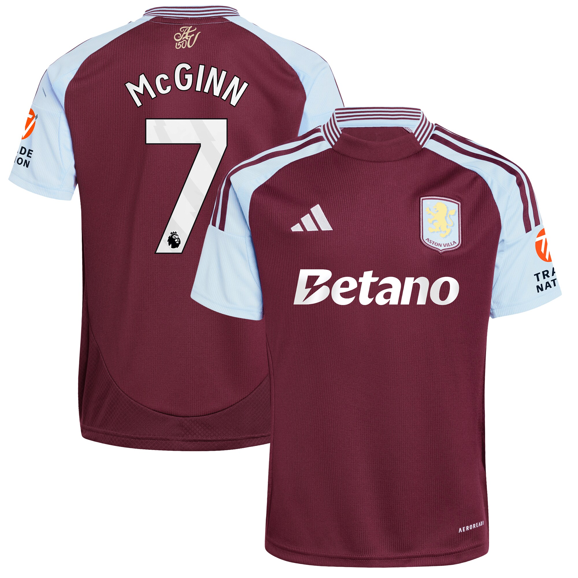 aston villa adidas home shirt 2024-25 with mcginn 7 printing Collection | Aston Villa Jerseys for True Fans