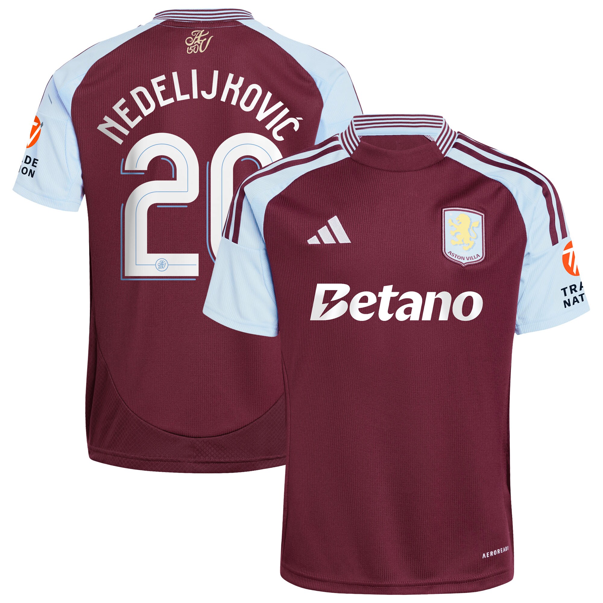 aston villa adidas home shirt 2024-25 with nedeljković 20 cup printing Collection | Aston Villa Jerseys for True Fans