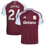 aston villa adidas home shirt 2024-25 with onana 24 printing Collection | Aston Villa Jerseys for True Fans