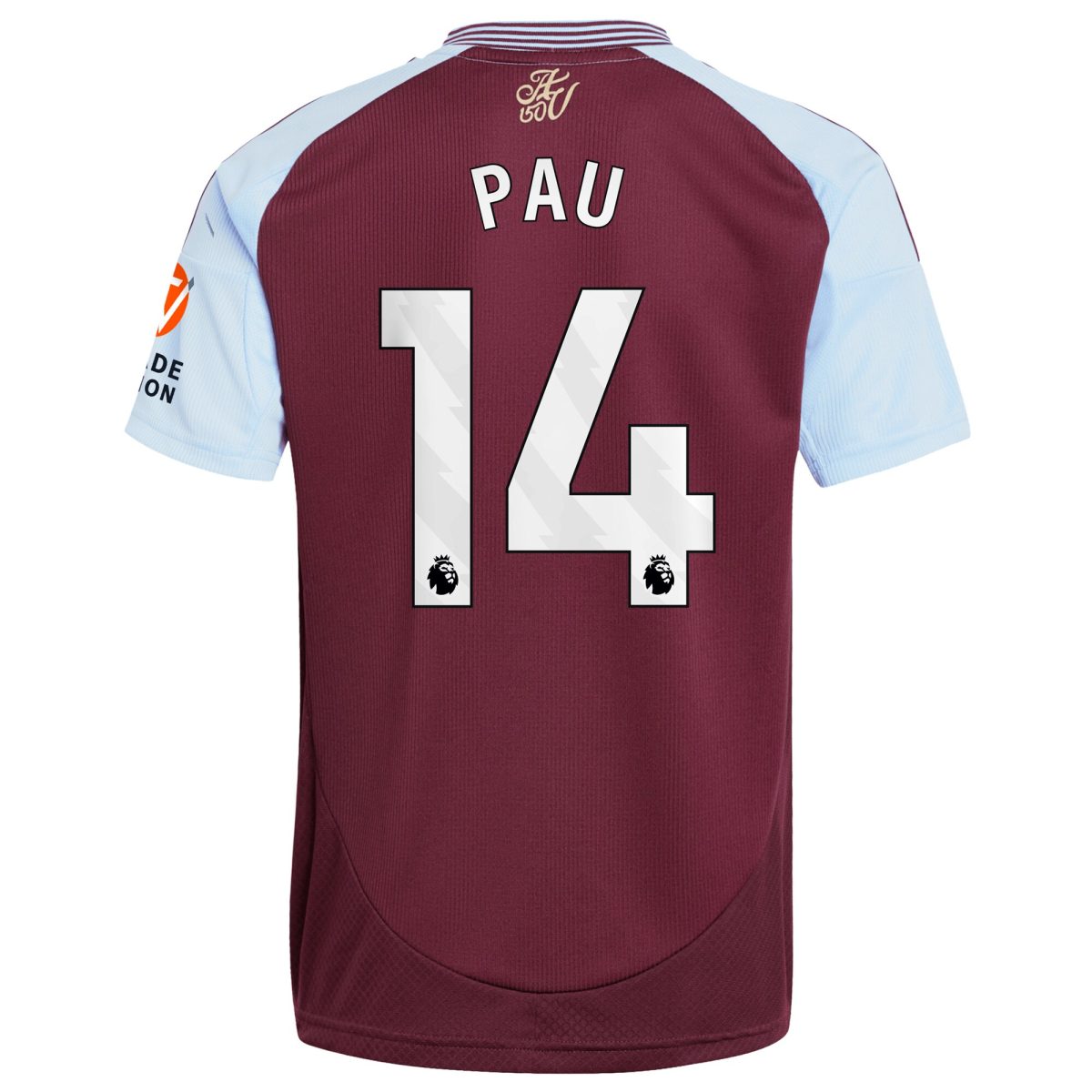 aston villa adidas home shirt 2024-25 with pau 14 printing Collection | Aston Villa Jerseys for True Fans