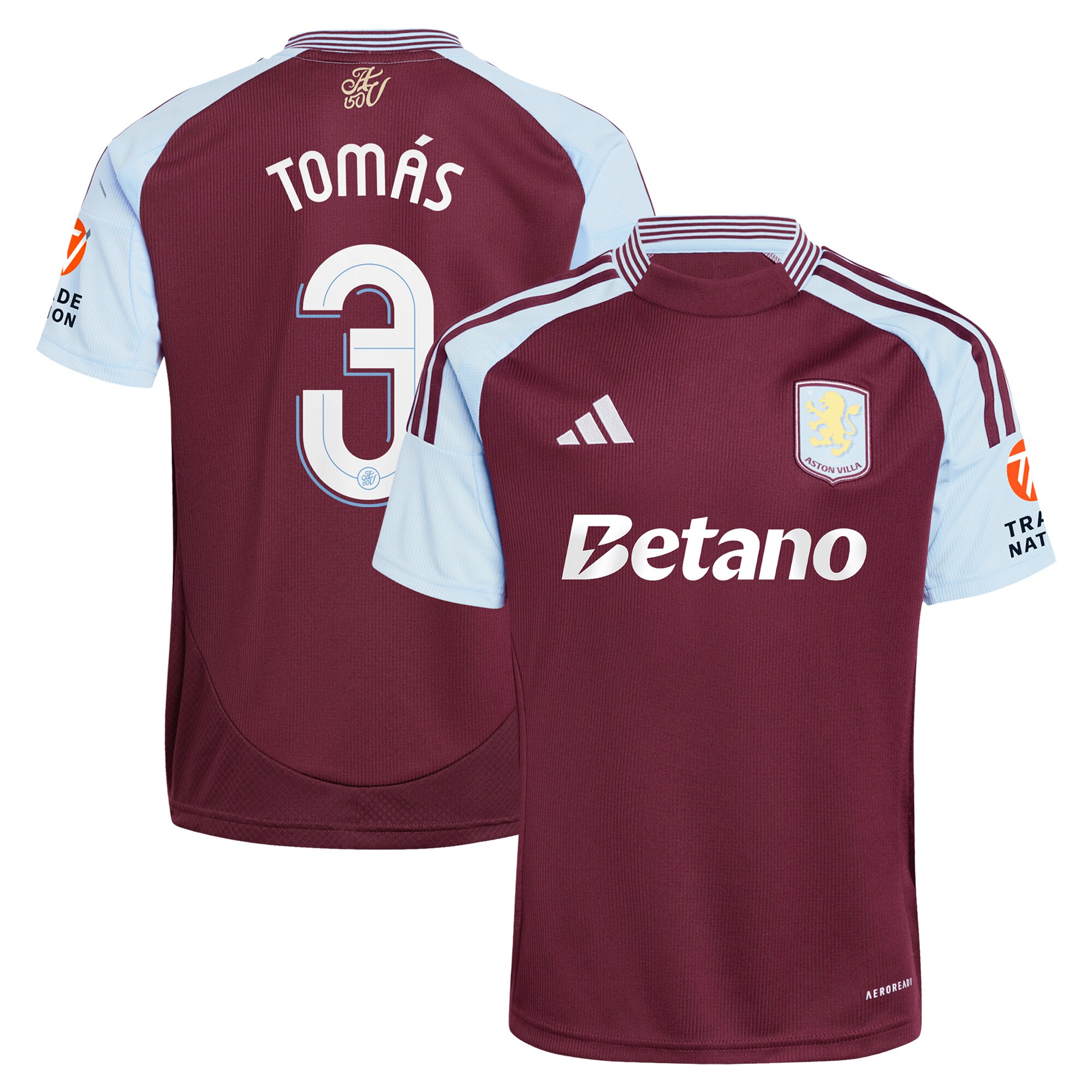 aston villa adidas home shirt 2024-25 with tomás 3 cup printing Collection | Aston Villa Jerseys for True Fans