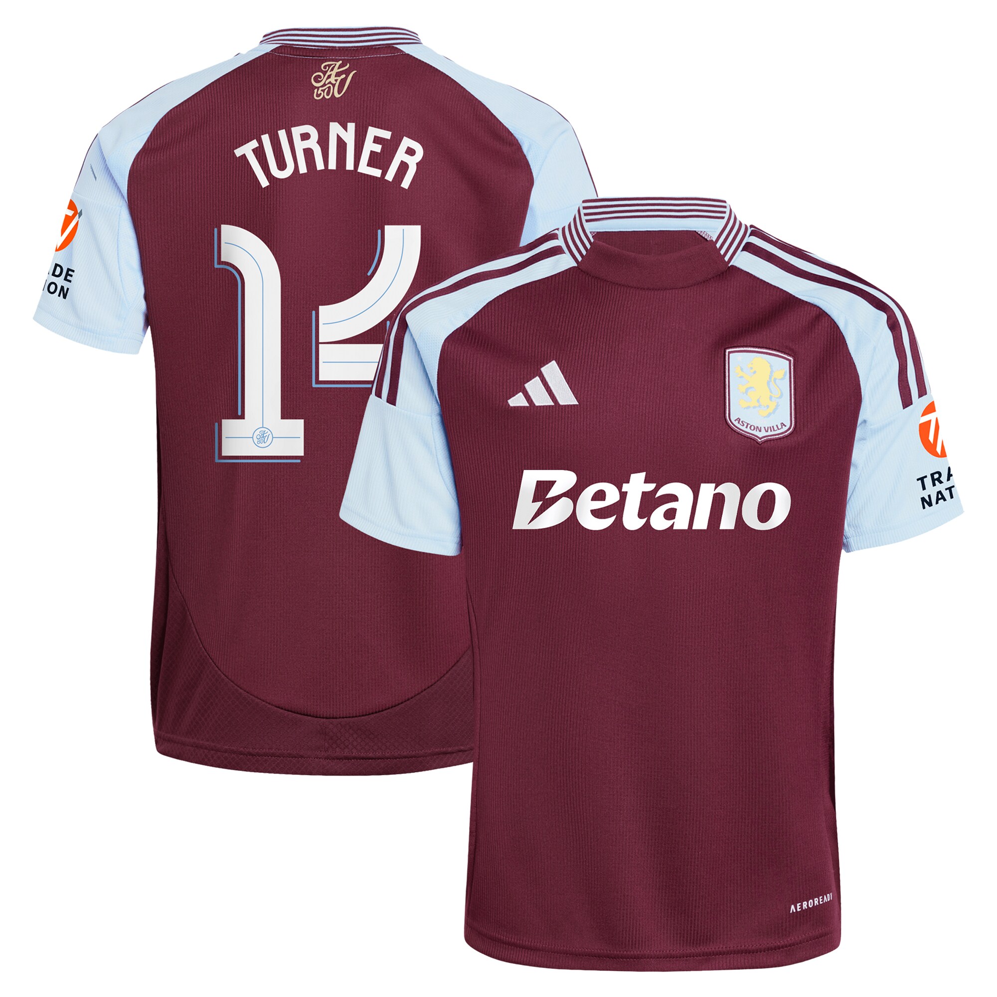aston villa adidas home shirt 2024-25 with turner 14 cup printing Collection | Aston Villa Jerseys for True Fans