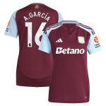 aston villa adidas home shirt 2024-25 – womens with a.garcía 16 printing Collection | Aston Villa Jerseys for True Fans