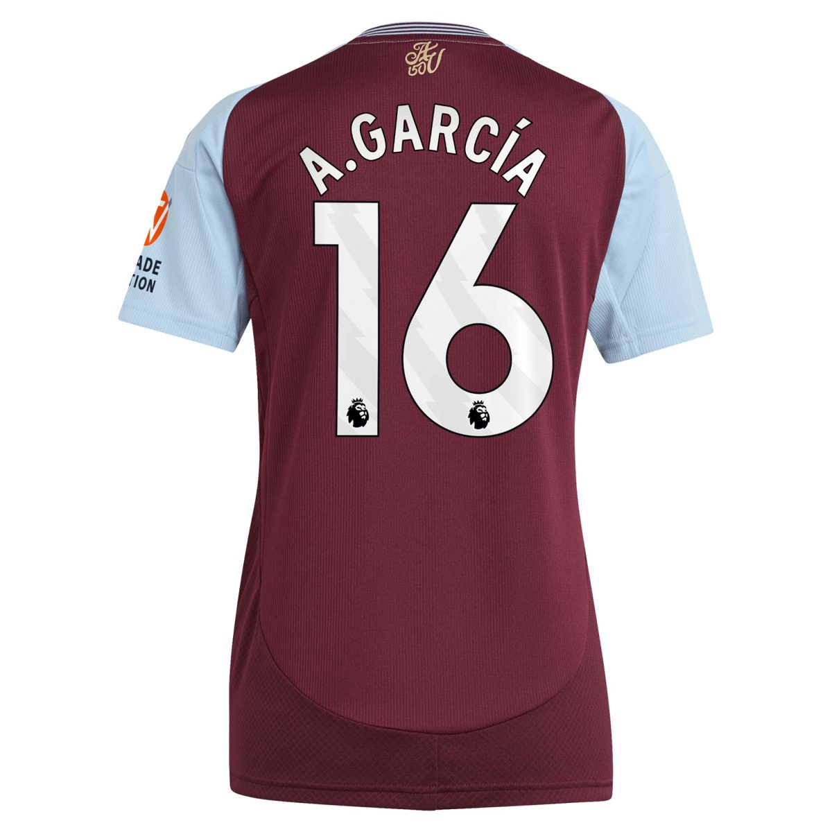 aston villa adidas home shirt 2024-25 – womens with a.garcía 16 printing Collection | Aston Villa Jerseys for True Fans