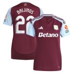 aston villa adidas home shirt 2024-25 – womens with baijings 22 cup printing Collection | Aston Villa Jerseys for True Fans