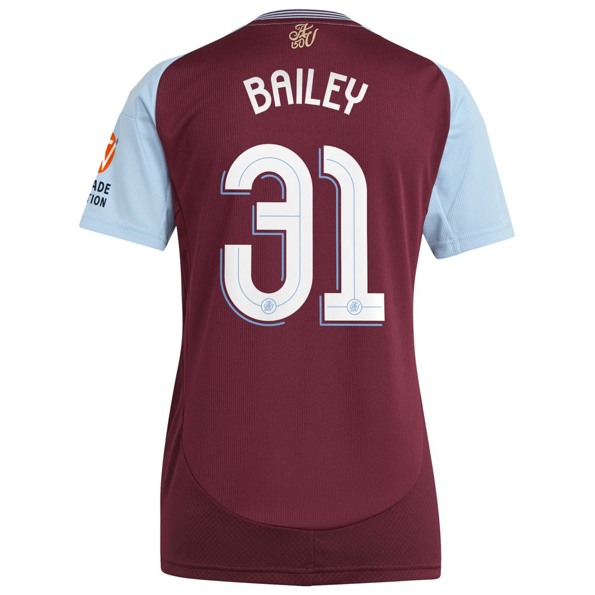 aston villa adidas home shirt 2024-25 – womens with bailey 31 cup printing Collection | Aston Villa Jerseys for True Fans