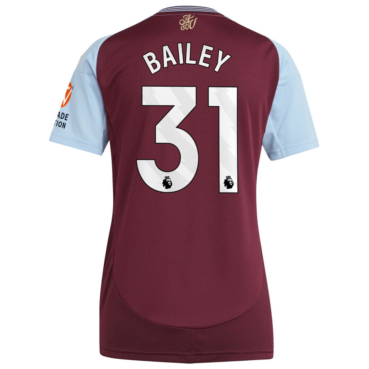 aston villa adidas home shirt 2024-25 – womens with bailey 31 printing Collection | Aston Villa Jerseys for True Fans
