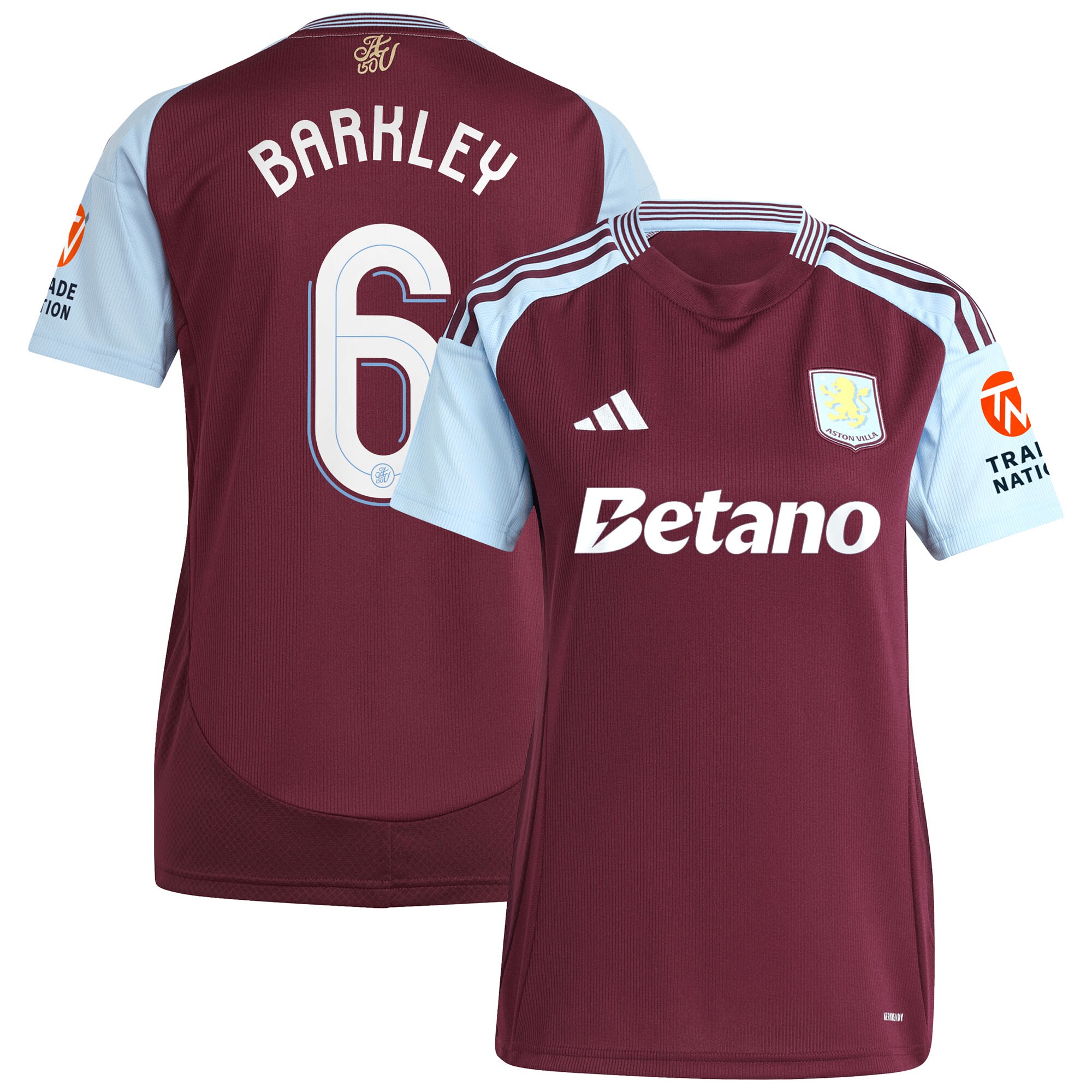 aston villa adidas home shirt 2024-25 – womens with barkley 6 cup printing Collection | Aston Villa Jerseys for True Fans