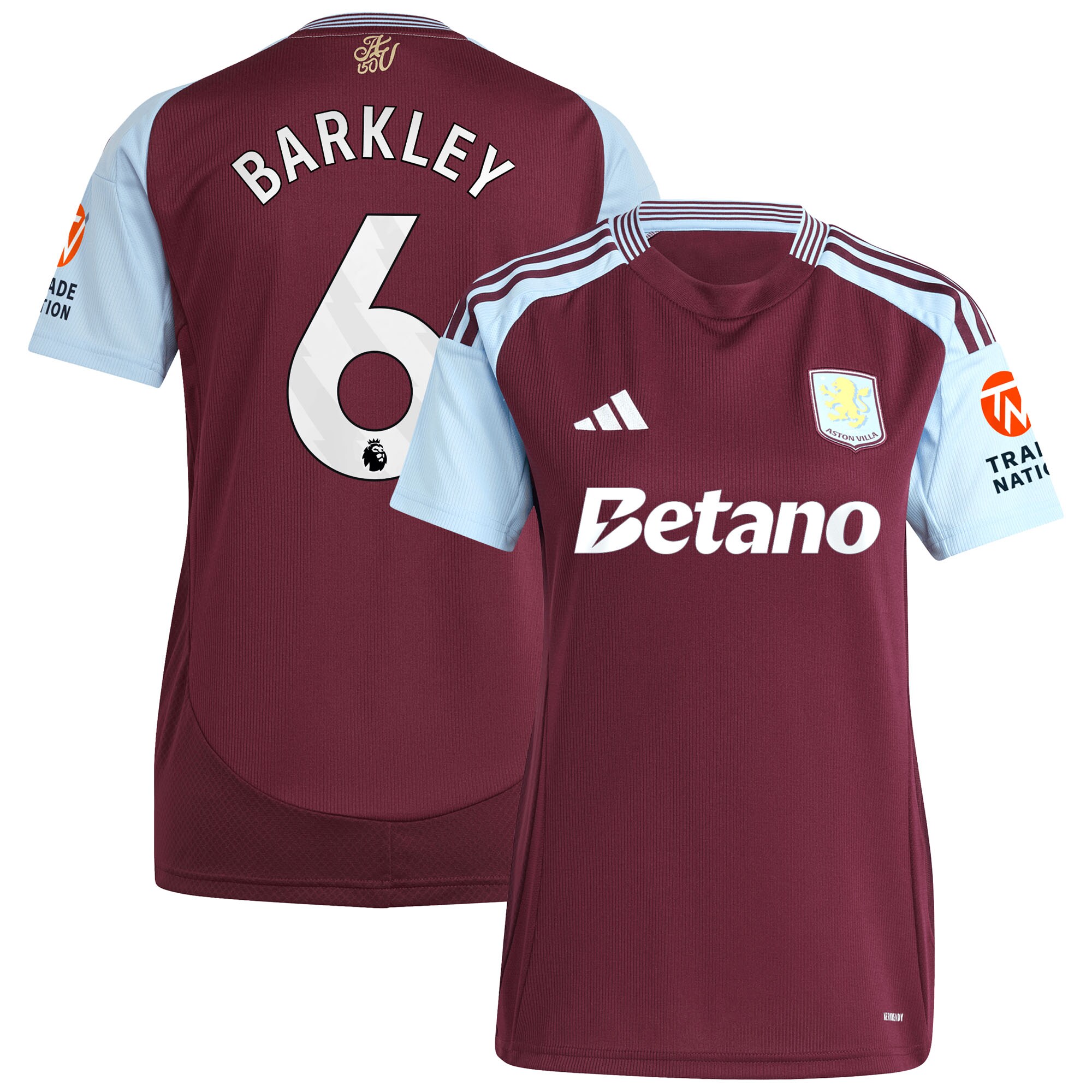 aston villa adidas home shirt 2024-25 – womens with barkley 6 printing Collection | Aston Villa Jerseys for True Fans