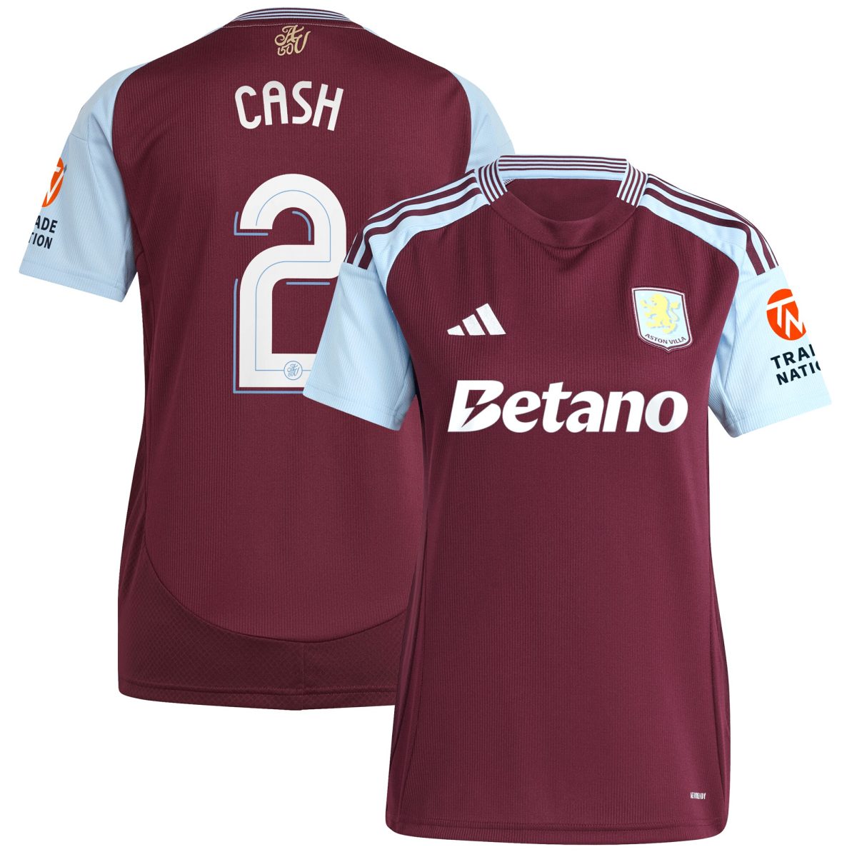 aston villa adidas home shirt 2024-25 – womens with cash 2 cup printing Collection | Aston Villa Jerseys for True Fans
