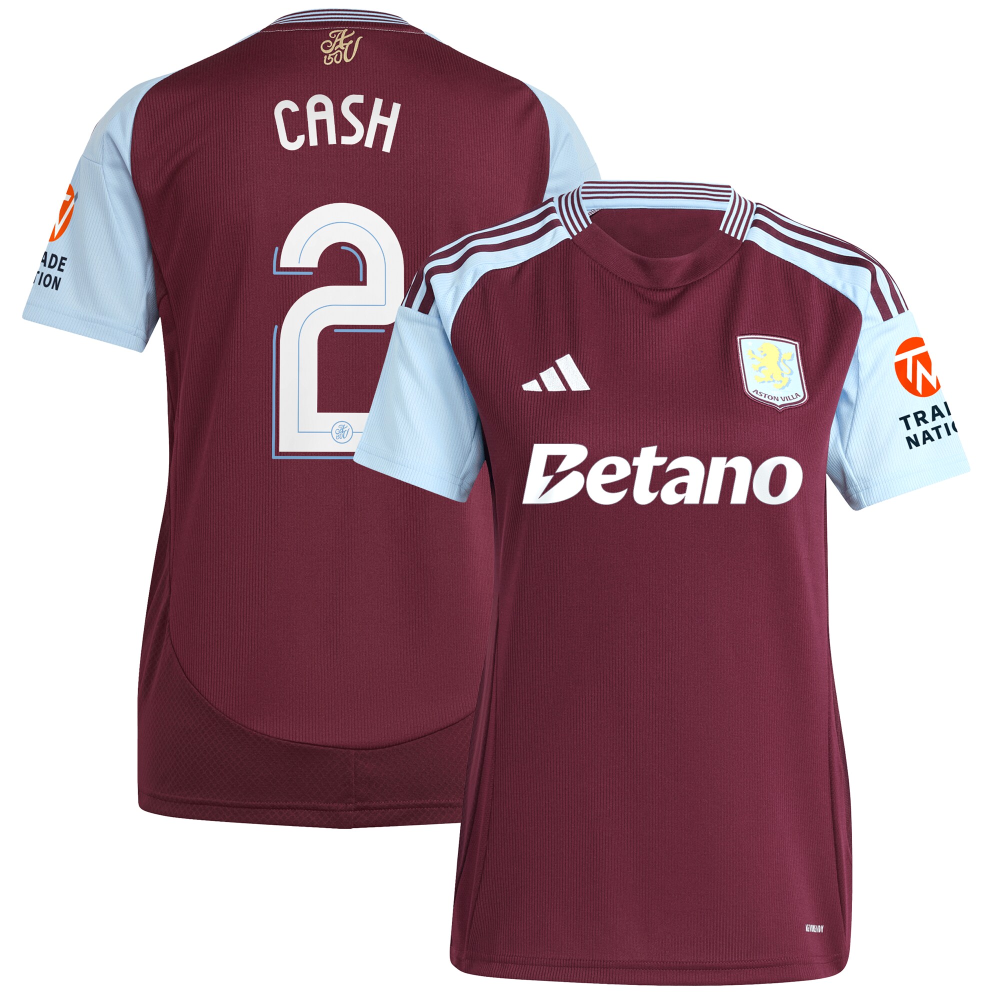 aston villa adidas home shirt 2024-25 – womens with cash 2 cup printing Collection | Aston Villa Jerseys for True Fans