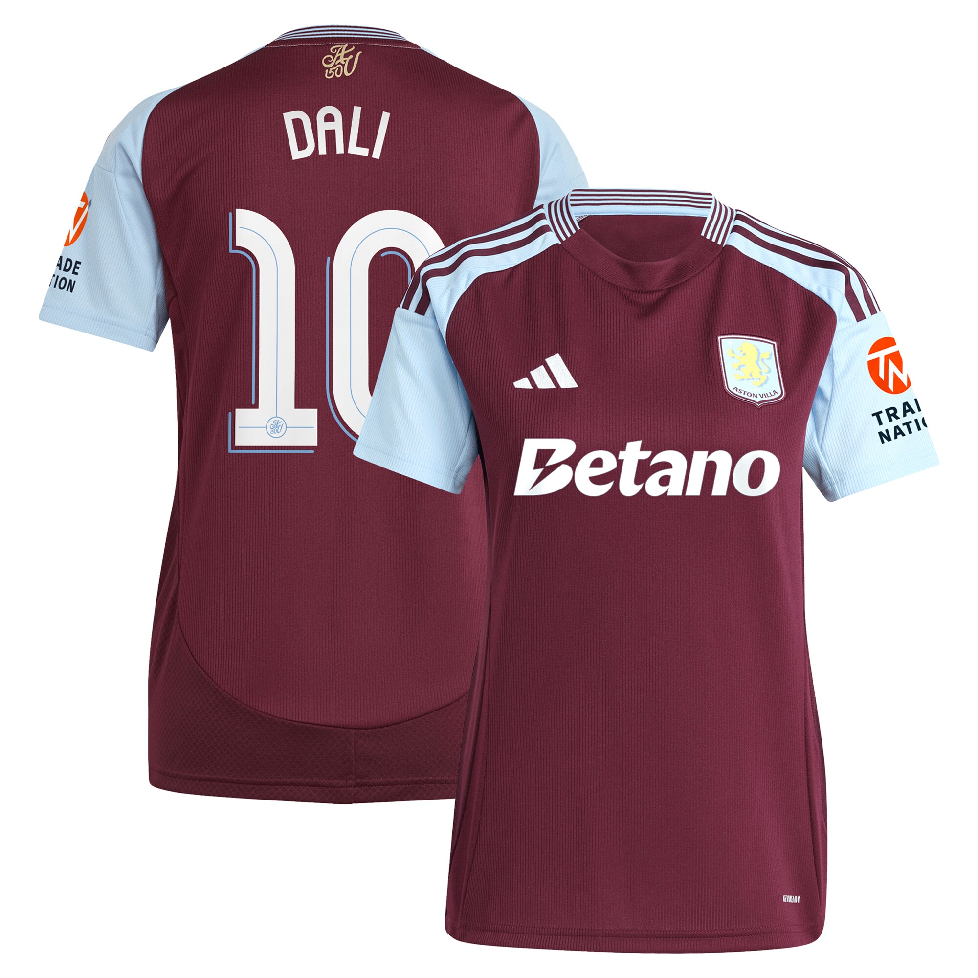 aston villa adidas home shirt 2024-25 – womens with dali 10 cup printing Collection | Aston Villa Jerseys for True Fans