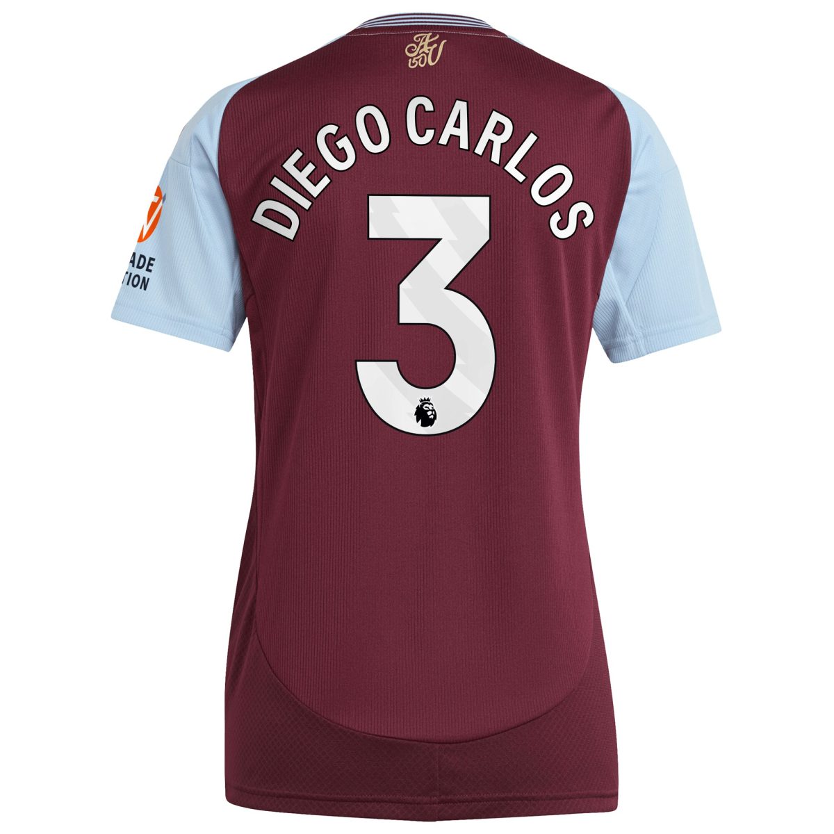 aston villa adidas home shirt 2024-25 – womens with diego carlos 3 printing Collection | Aston Villa Jerseys for True Fans