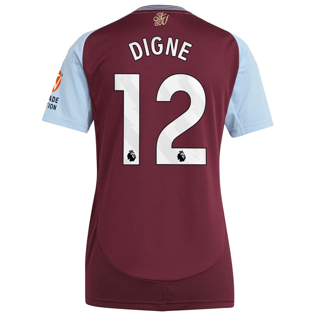 aston villa adidas home shirt 2024-25 – womens with digne 12 printing Collection | Aston Villa Jerseys for True Fans