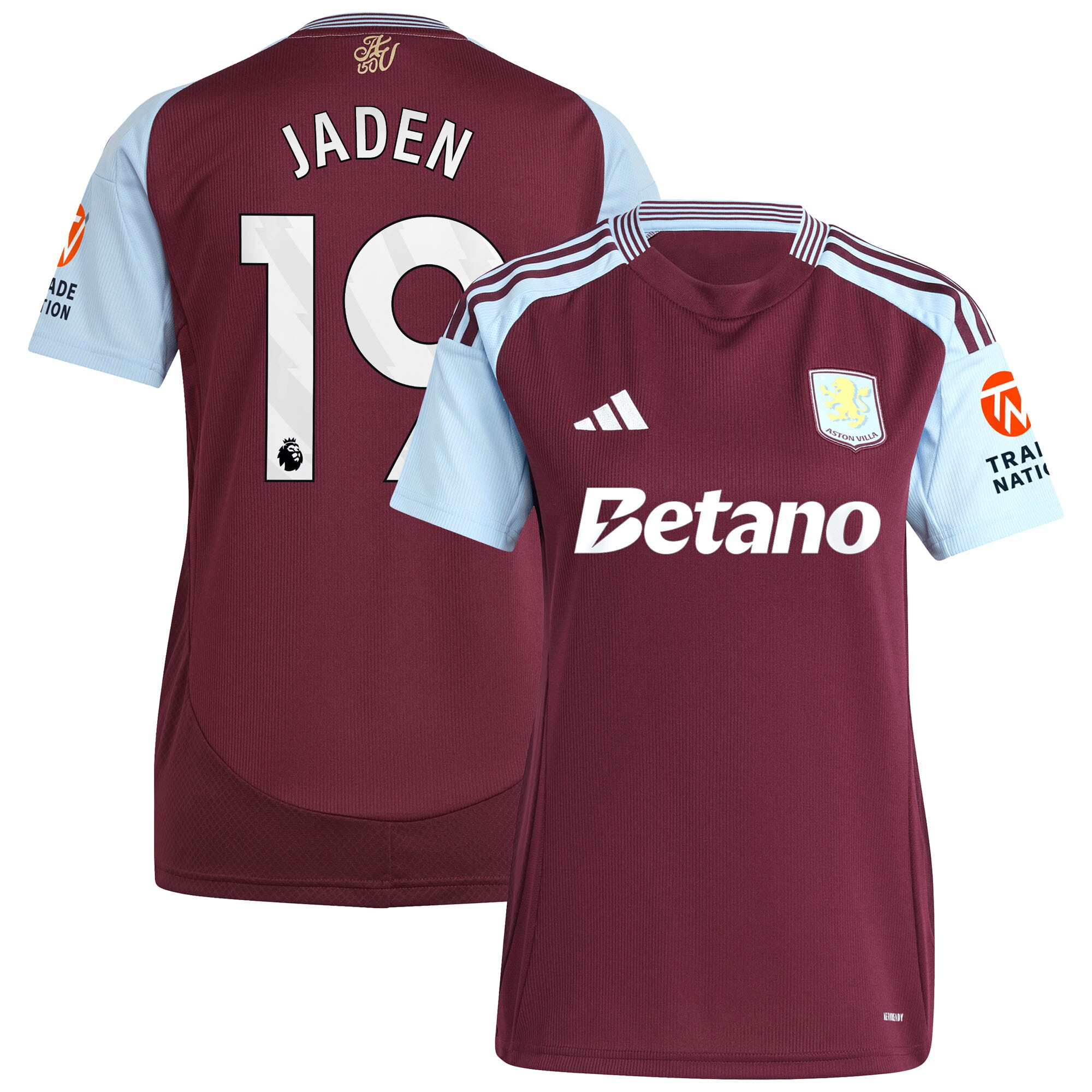 aston villa adidas home shirt 2024-25 – womens with jaden 19 printing Collection | Aston Villa Jerseys for True Fans