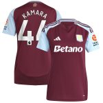 aston villa adidas home shirt 2024-25 – womens with kamara 44 printing Collection | Aston Villa Jerseys for True Fans