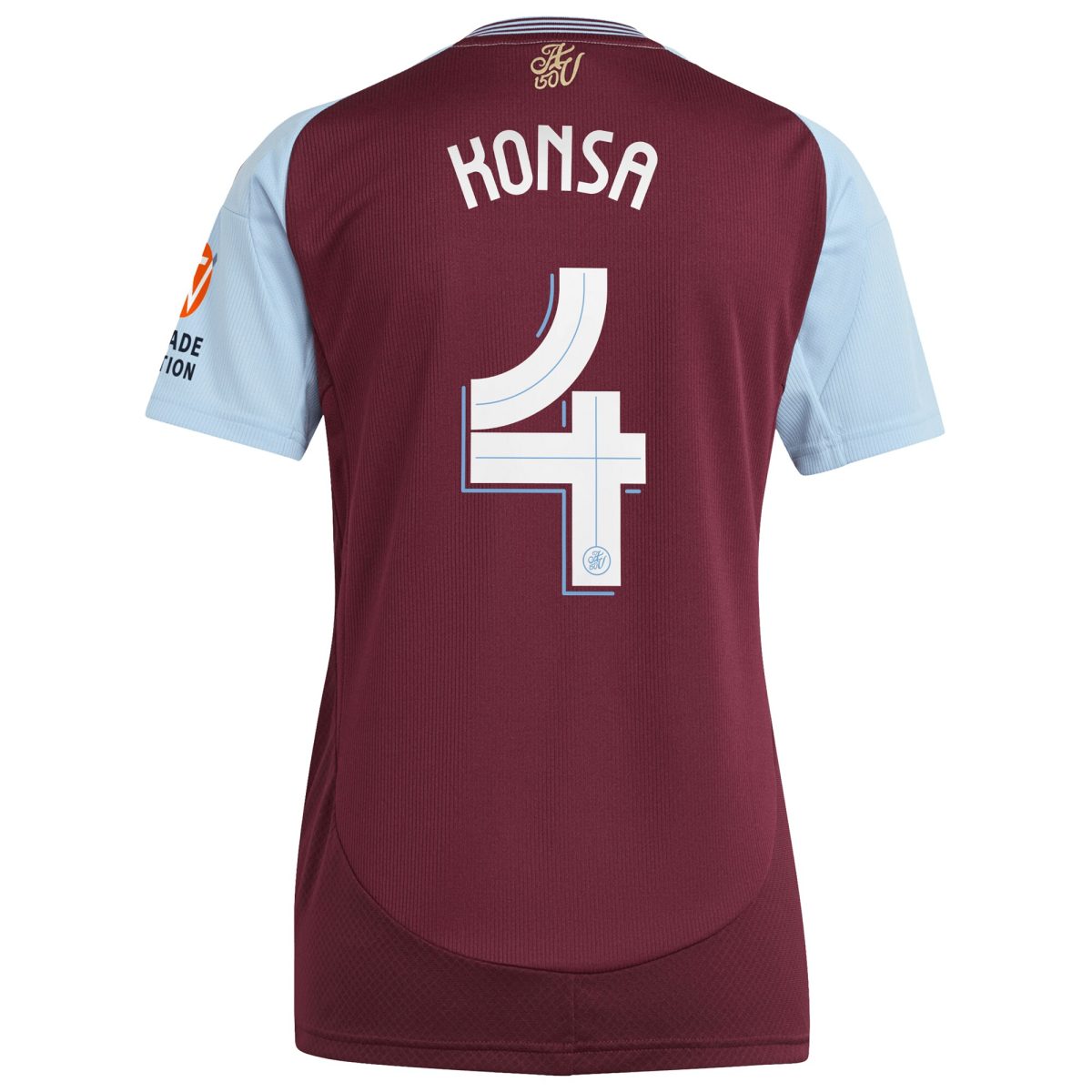 aston villa adidas home shirt 2024-25 – womens with konsa 4 cup printing Collection | Aston Villa Jerseys for True Fans