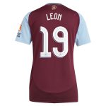 aston villa adidas home shirt 2024-25 – womens with leon 19 cup printing Collection | Aston Villa Jerseys for True Fans