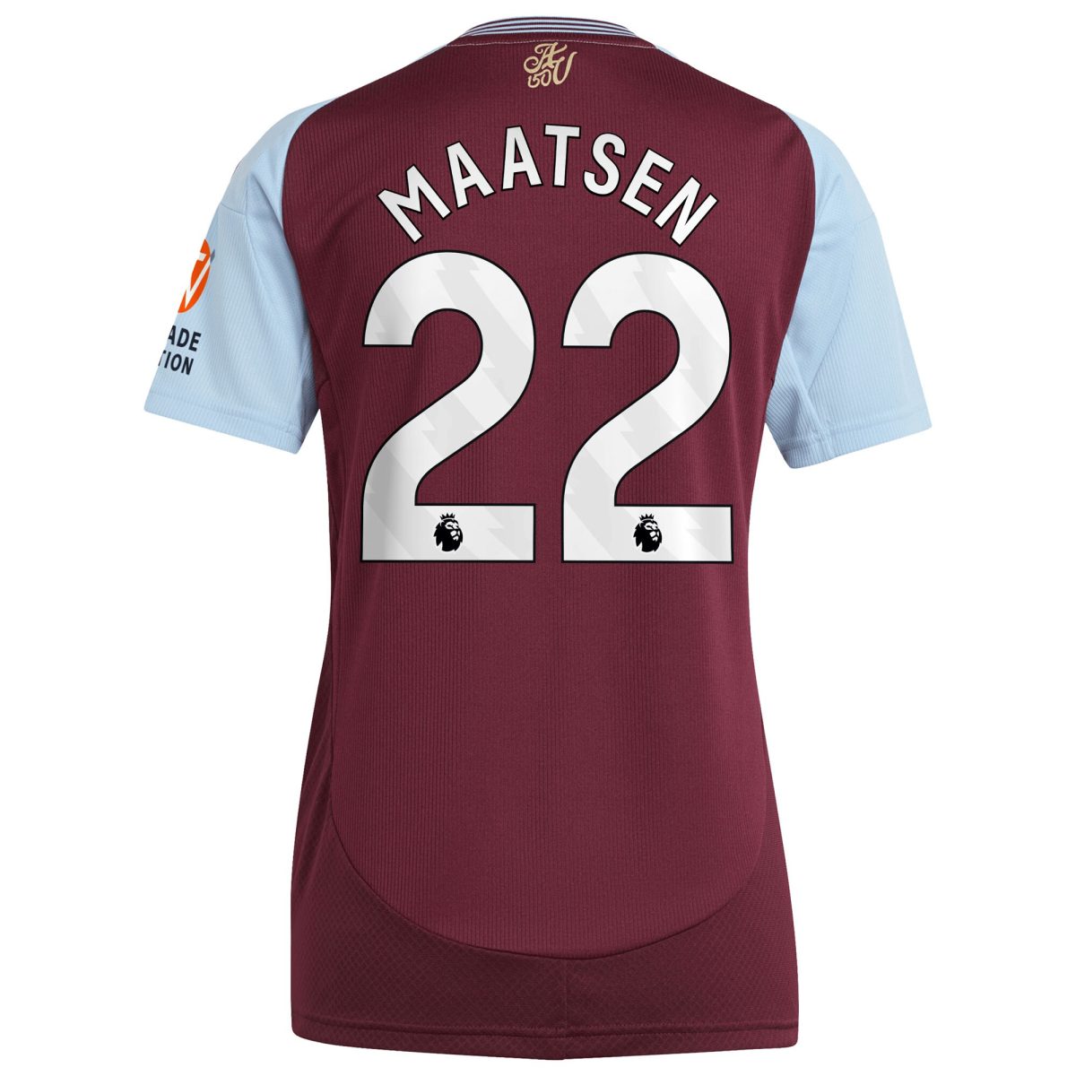 aston villa adidas home shirt 2024-25 – womens with maatsen 22 printing Collection | Aston Villa Jerseys for True Fans