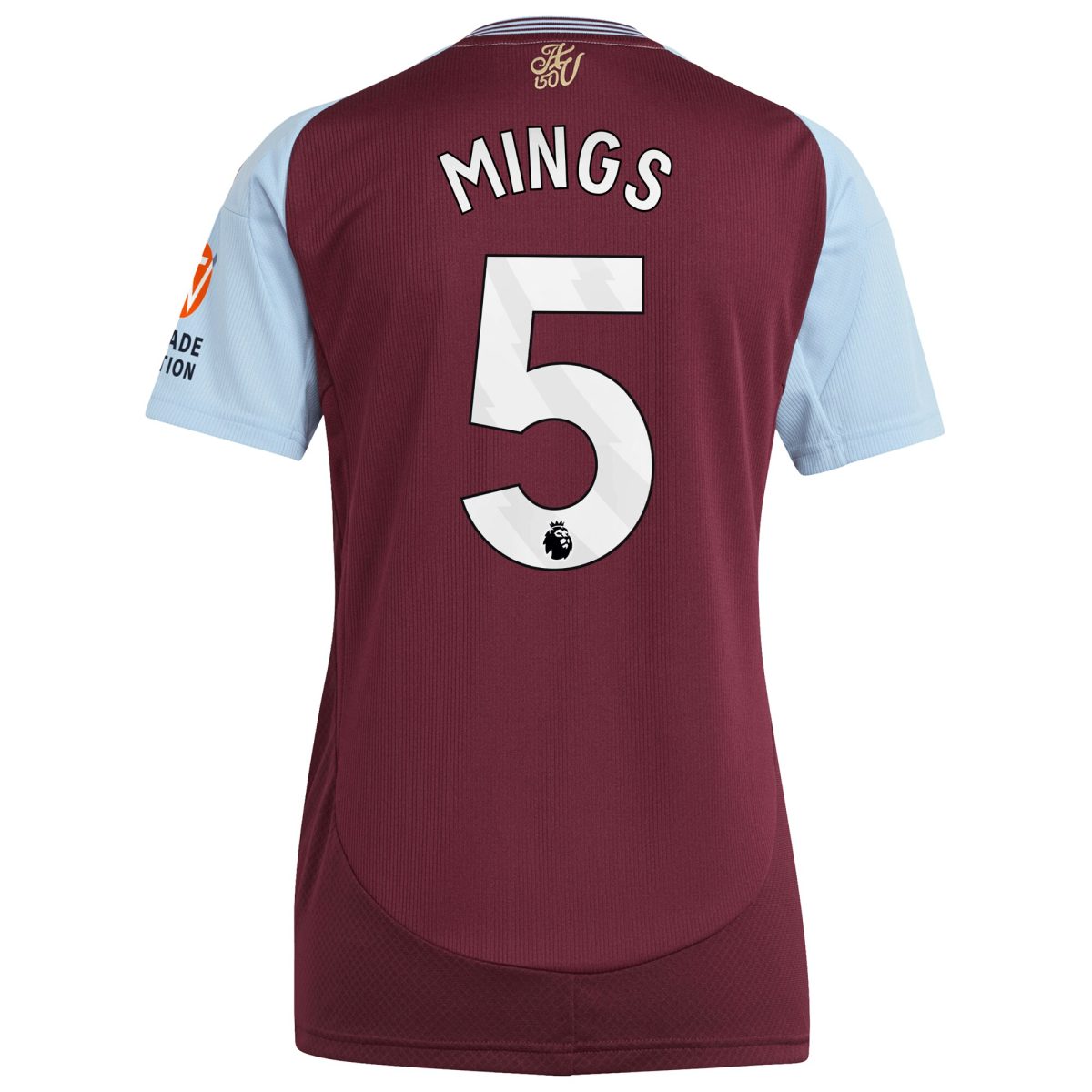 aston villa adidas home shirt 2024-25 – womens with mings 5 printing Collection | Aston Villa Jerseys for True Fans