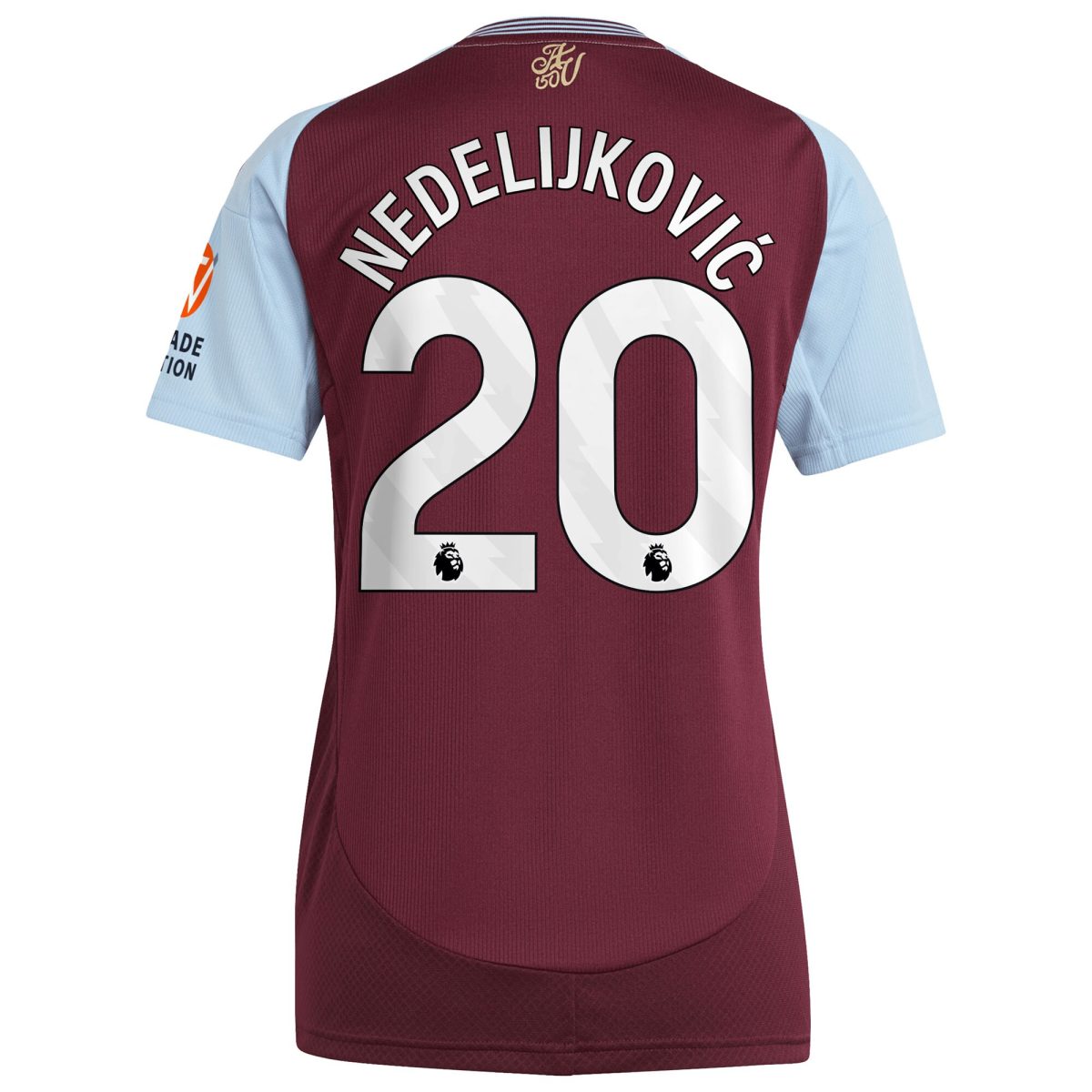 aston villa adidas home shirt 2024-25 – womens with nedeljković 20 printing Collection | Aston Villa Jerseys for True Fans