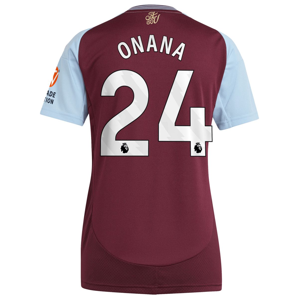 aston villa adidas home shirt 2024-25 – womens with onana 24 printing Collection | Aston Villa Jerseys for True Fans
