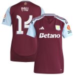 aston villa adidas home shirt 2024-25 – womens with pau 14 cup printing Collection | Aston Villa Jerseys for True Fans