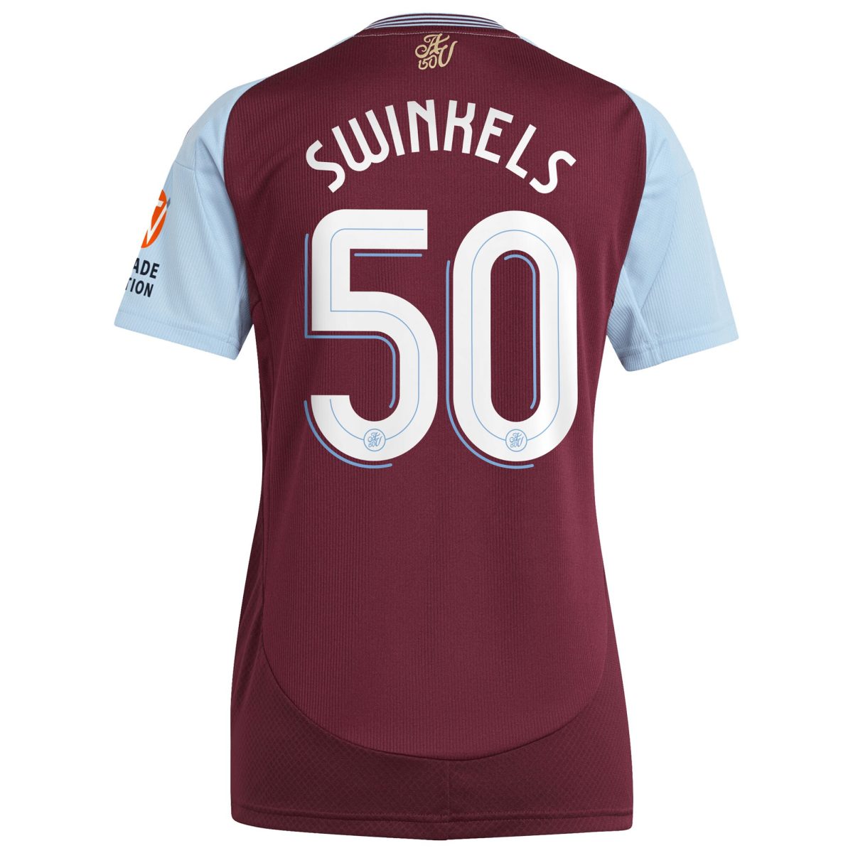 aston villa adidas home shirt 2024-25 – womens with swinkels 50 cup printing Collection | Aston Villa Jerseys for True Fans