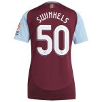 aston villa adidas home shirt 2024-25 – womens with swinkels 50 cup printing Collection | Aston Villa Jerseys for True Fans