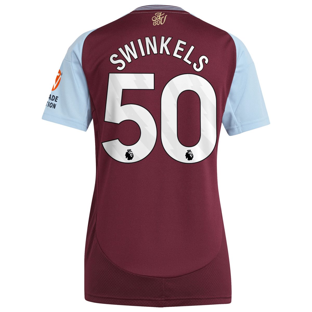 aston villa adidas home shirt 2024-25 – womens with swinkels 50 printing Collection | Aston Villa Jerseys for True Fans
